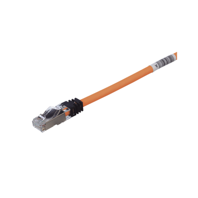 [STP6X7OR] Patch Cord Cat6A, Blindado S/FTP, CM/LS0H, 2.13 Metros (7 Pies), Color Naranja