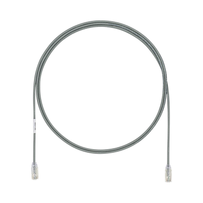 [UTP28X6GY] Cable de Parcheo UTP Cat6A, CM/LSZH, Diámetro Reducido (28AWG), Color Gris, 1.83 Metros (6 Pies)
