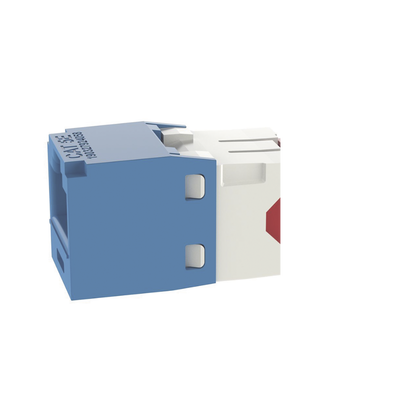 [CJ5E88TGBU] Conector Jack RJ45 Estilo TG, Mini-Com, Categoría 5e, de 8 Posiciones y 8 Cables, Color Azul