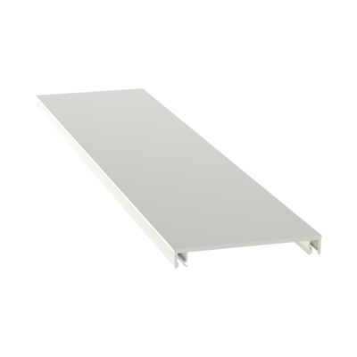 [T70CWH6] Cubierta para canaleta T-70, de PVC rígido, 70.1 x 9.1 x 1828.8 mm, Color Blanco