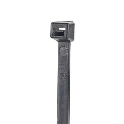 [S4-18-C0] Cincho de Nylon 6.6 StrongHold™, 100mm largo x 2.5mm ancho, Color Negro, Exterior Resistente a Rayos UV, Paquete de 100pz