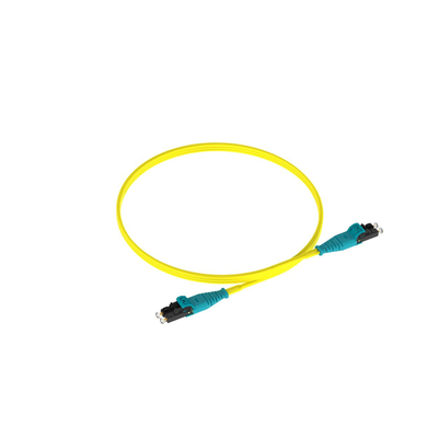 [F92ERQ1Q1SNM003] Jumper de Fibra Optica Monomodo 9/125 OS2, LC-LC Duplex Push Pull, OFNR (Riser), Color Amarillo, 3 Metros (9.84 Pies)