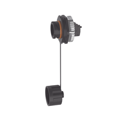[IAEBH6XS] Conector Jack RJ45 de Uso Industrial Estilo TG, Blindado Categoría 6A, Con Tapa Protectora, Protección IP67