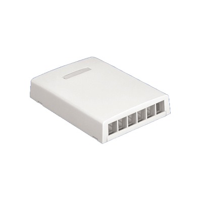 [NK6BXIW-AY] Caja de montaje en superficie para 6 módulos - Blanco Mate