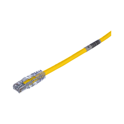 [UTPSP20YLY] Cable de Parcheo TX6, UTP Cat6, 24 AWG, CM, Color Amarillo, 6.10 Metros (20 Pies)