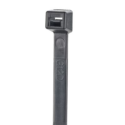 [S40-175-L0] Cincho STRONGHOLD de Nylon 6.6, 1020mm largo x 9mm ancho, Color Negro Exterior, Resistente a Rayos UV, Paquete de 50 Piezas