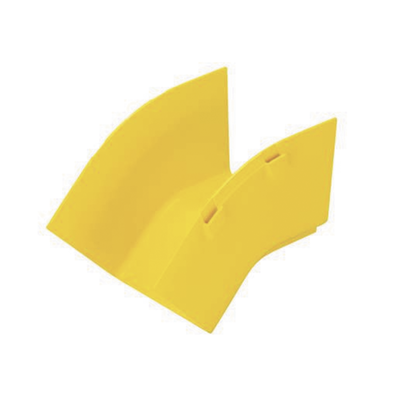 [FROV454X4LYL] Bajada Vertical Exterior de 45º sin Tapa, Para uso con Canaletas 4X4 FiberRunner™, Color Amarillo