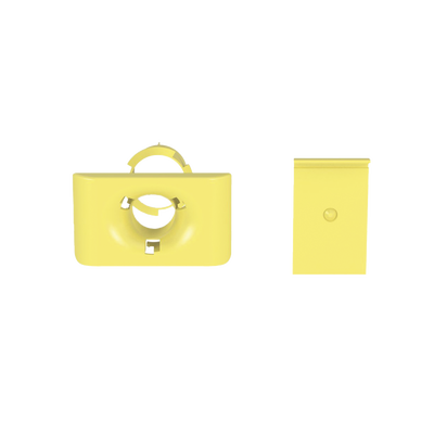 [FR1.5IDELYL] Accesorio de Salida a Tubo De 1.5 in (38 mm), Para Canaletas FiberRunner 4X4, 6X4, o 12X4, Color Amarillo