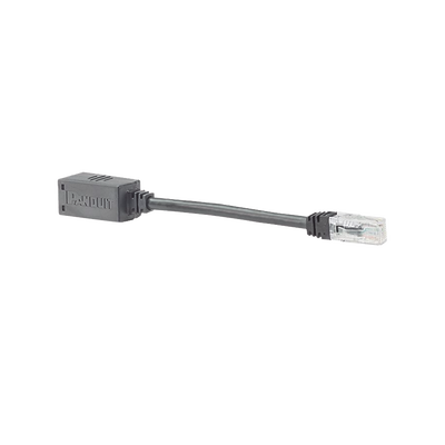 [BKA6ASD8INBL] Adaptador Para Desconexión Accidental Segura, Jack a Plug Categoría 6A, UTP, CM, 20.3 cm (7.99 pulgadas) de Longitud, Color Negro
