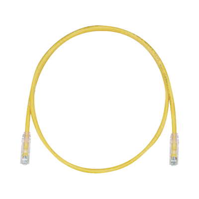 [UTPSP15YLY] Cable de Parcheo TX6, UTP Cat6, 24 AWG, CM, Color Amarillo, 4.57 Metros (15 Pies)