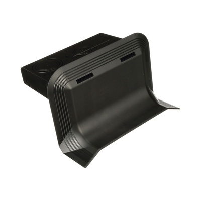 [AFR4WTRBL] Accesorio de Conexión a Pared, Para Uso con Canaleta de Piso AFR4BCBL6, Material PVC Rígido, Color Negro 