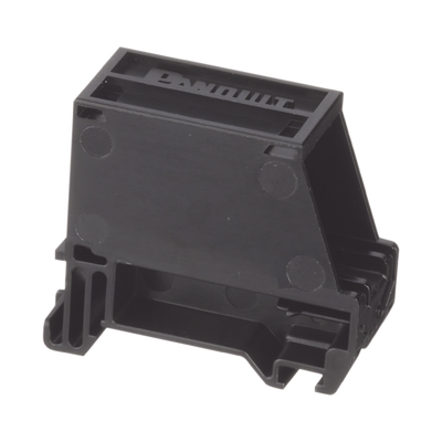 [CADIN1BL] Adaptador de 1 Puerto, Para Conectores Tipo Mini-Com, Montaje en Riel Din Estándar de 35 mm (1.38 pulgadas), Color Negro