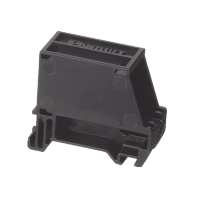 [CADIN1BL-S] Adaptador de 1 Puerto, Para Conectores Tipo Mini-Com, Blindado, Montaje en Riel Din Estándar de 35 mm (1.38 Pulgadas), Color Negro