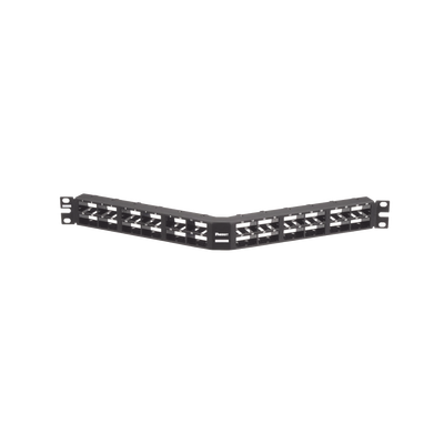 [CPPA48HDWBLY] Panel de Parcheo Modular Mini-Com (Sin Conectores), Angulado, Sin Blindaje, Alta Densidad, de 48 Puertos, 1UR