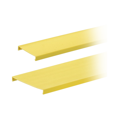 [C4YL6] Tapa para Canaleta Ranurada, de 4 in de Ancho, 1828.8 mm de Largo, Color Amarillo