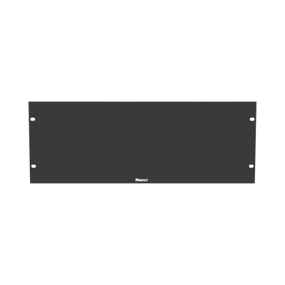 [DPFP4] Tapa Ciega Para Rack Estándar de 19in, Plano, de Acero, 4UR, Color Negro