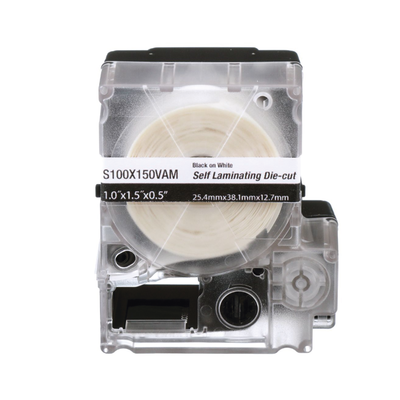 [S100X225VAM] Casete de 125 Etiquetas Autolaminadas para Cables 8-4 AWG 1 x 2.25 Pulgadas (25.4 x 57.15 mm)