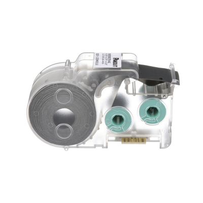 [S075X075VAC] Casete de 350 Etiquetas Autolaminadas de 19 x 19 mm (0.75 x 0.75 pulgadas), para Cables de 2 a 4.1 mm (0.08 a 0.16 pulgadas) de Diámetro, Área de Impresión Color Blanco