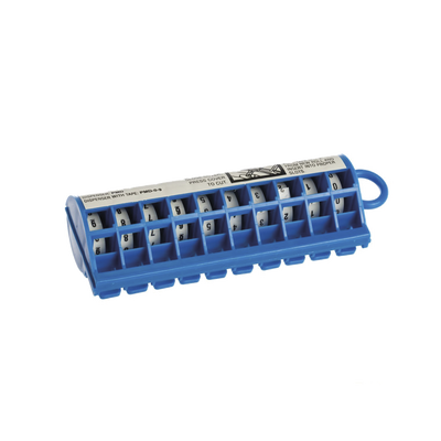 [PMD-0-9] Dispensador de Etiquetas Marcadoras, Con Rollos Pre-Impresos con Números 0-9, de 2.4 Metros (7.87 Pies), Color Blanco