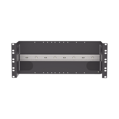 [IABDIN4] Soporte Industrial Para Instalar Equipos de Montaje en Riel DIN, Para Racks o Gabinetes Estándar de 19in, de 4UR, Color Negro