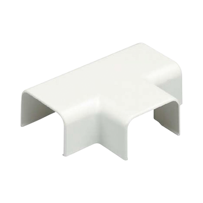 [TF3IW-E] Conexión en "T", para uso con canaleta LD3, material ABS, Color Blanco Mate