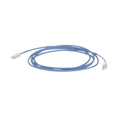 [UTP28SP130BU] Cable de Parcheo TX6, UTP Cat6, Diámetro Reducido (28AWG), Color Azul, 39.62 Metros (130 Pies)