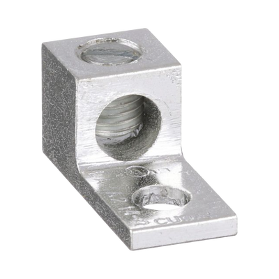 [LAMA2-14-C] Conector Mecánico de Aluminio, de Un Orificio 1/4" y Un Barril, para Cable de 14 a 2 AWG. 1 Pieza