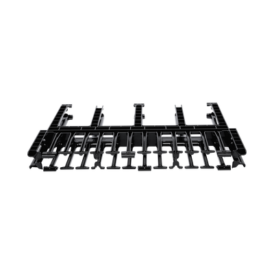 [NM1] Organizador de Cables Horizontal NetManager de Alta Densidad, Doble (Frontal y Posterior), Para Rack de 19in, 1UR, Color Negro