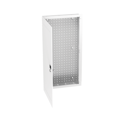 [MS28EHDS] Gabinete Multipropósito de Montaje en Pared, de 28 in de Altura, Con Puerta Reversible, Fabricado en Acero, Color Blanco 