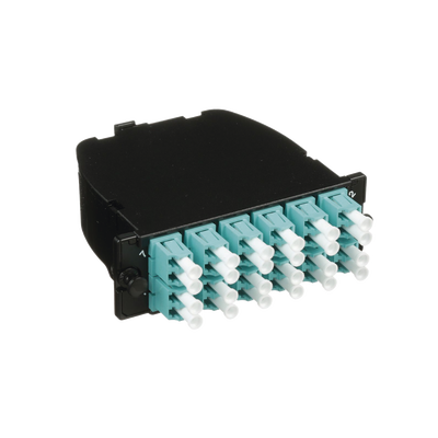 [FC2XN-24-10AS] Casete OptiCom de Fibra Óptica Multimodo OM3, Con 2 Conectores MPO a 12 LC Duplex, Polaridad Método A, Pérdida de Inserción Estándar