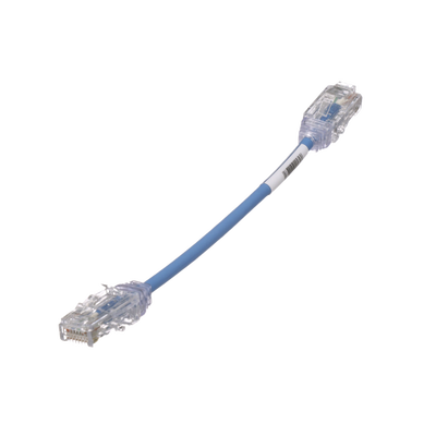 [UTP28SP6INBU] Cable de Parcheo TX6, UTP Cat6, Diámetro Reducido (28AWG), Color Azul, 15.2 cm (6 pulgadas)