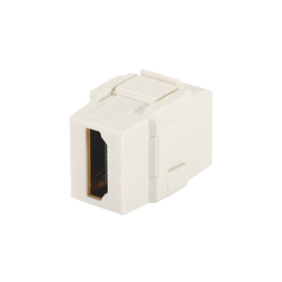 [NKHDMIIW] Módulo Acoplador HDMI 2.0, Hembra a Hembra Tipo-A, Categoría 2, Keystone, Color Blanco Mate