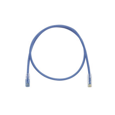 [UTPKSP3BU] Cable de Parcheo TX6 Llaveado Azul, UTP Cat6, 24 AWG, CM, Color Azul, 0.91 Metros (3 Pies)