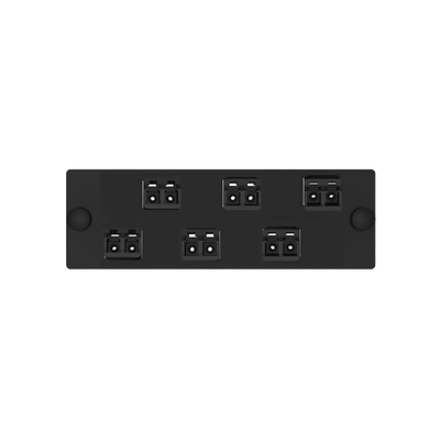[FAP6WABLDLCZ] Placa Acopladora de Fibra Optica FAP, Con 6 Conectores LC Duplex (12 Fibras), Para Fibra Multimodo OM3/OM4, Color Negro