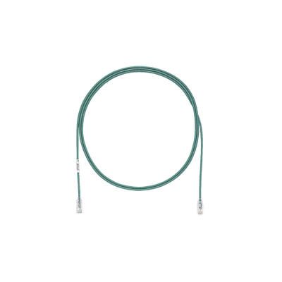 [UTP28SP9GR] Cable de Parcheo TX6, UTP Cat6, Diámetro Reducido (28AWG), Color Verde, 2.74 Metros (9 Pies)