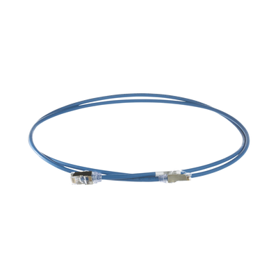 [STP28X1.5MBU] Patch Cord Cat6A, Diametro Reducido 28 AWG, Blindado S/FTP, CM/LS0H, 1.5 Metros (4.92 Pies), Color Azul