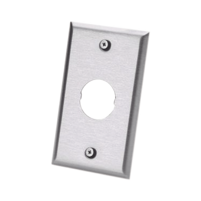 [IAEFP1] Placa de Pared IndustrialNet?, Para 1 Conector Industrial, de Acero Inoxidable