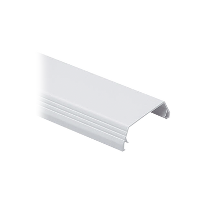 [T45CIW8] Cubierta (Tapa) tipo bisagra para canaleta T-45, de PVC rígido, 60.3 x 19.1 x 2438.4 mm, Color Blanco Mate