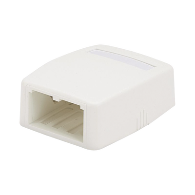 [CBXQ2IW-A] Caja de Montaje en Superficie, Para 2 Módulos Mini-Com, Color Blanco Mate