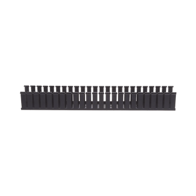 [G3X3BL6] Canaleta Ranurada de PVC sin Tapa, Tipo G, 82.6 mm de Ancho, 79.2 mm de Alto y 1828.8 mm de Largo, Color Negro