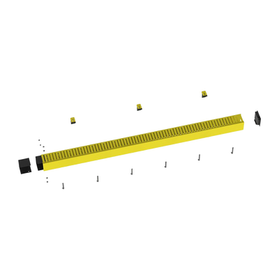 [FRHD4KTYL] Kit de Administrador de Cables Vertical FiberRunner 4X4, Incluye Soportes de Montaje y Accesorios, Color Amarillo