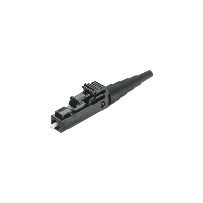 [FLCSMBLY] Conector de Fibra Óptica Multimodo OM2, OM3 y OM4, LC Simplex, Pulido en Campo, Color Negro
