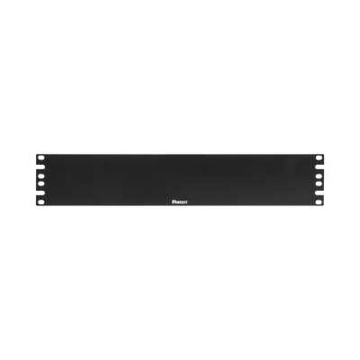 [DPFP2] Tapa Ciega Para Rack Estándar de 19in, Plano, de Acero, 2UR, Color Negro