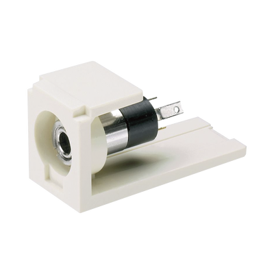 [CM35MSSIW] Módulo Estéreo de 3.5 mm (0.14 Pulgadas), Tipo Mini-Com, Para Soldar, Color Blanco Mate