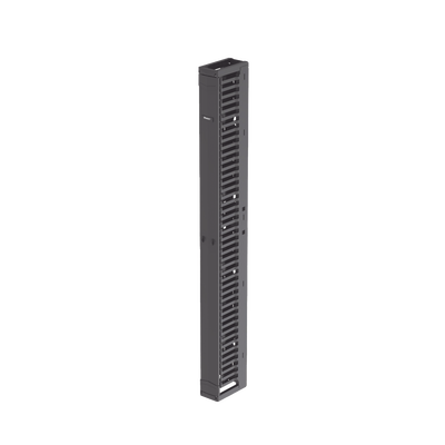 [PR2VFD06] Organizador Vertical PatchRunner™, Sencillo (Solo Frontal), Para Rack Abierto de 45 Unidades, 6 in de Ancho, Color Negro