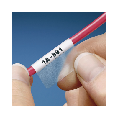 [S100X225YBJ] Hojas con 1000 Etiquetas Auto-Laminadas para Impresora Láser/Inyección de Tinta, para Cables de 6.1 a 12.2 mm de Diámetro (8 - 4 AWG)