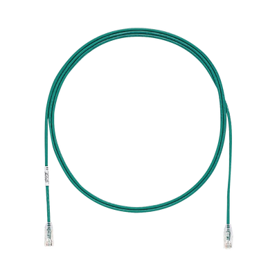 [UTP28SP6GR] Cable de Parcheo TX6, UTP Cat6, Diámetro Reducido (28AWG), Color Verde, 1.83 Metros (6 Pies)