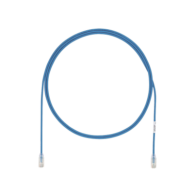 [UTP28X3MBU] Cable de Parcheo UTP Cat6A, CM/LSZH, Diámetro Reducido (28AWG), Color Azul, 3 Metros (9.84 Pies).