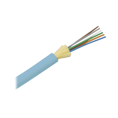 [FODRZ12Y] Cable de Fibra Óptica de 12 Hilos, Multimodo OM4 50/125 Optimizada, Interior, Tight Buffer 900um, No Conductiva (Dieléctrica), OFNR (Riser), Precio Por Metro