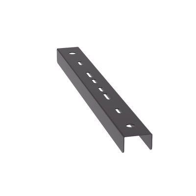 [PWBTB12BL] Soporte Tipo Trapecio Para Charola Wire Basket, Hasta 12 in (300 mm) de Ancho, Uso con Varillas Roscadas de 1/2 in, Color Negro